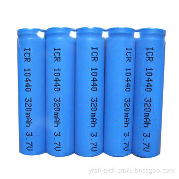 LIR10440 Cylindrical Li-ion Rechargeable Battery, 3.7V320mAh for DVD, MD, CD Players, MP3, PDAs